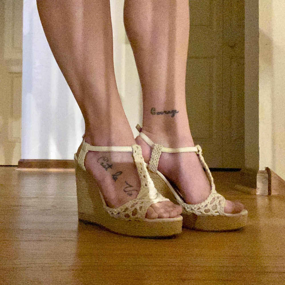 Lucky Brand Crochet Wedges